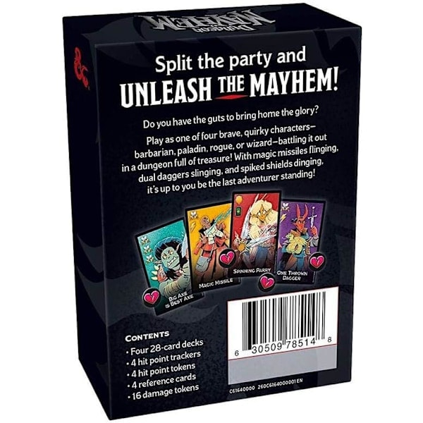 Dungeons & Dragons: Dungeon Mayhem Kortspill, Flerfarget, 2.49 x 9.91 x 12.7 cm