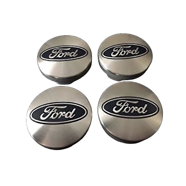 Silver Ford Hjulkapslar Navkapslar 54mm 4 st för C-max Galaxy Focus Mondeo Transit Ka Fiesta Kuga B-max