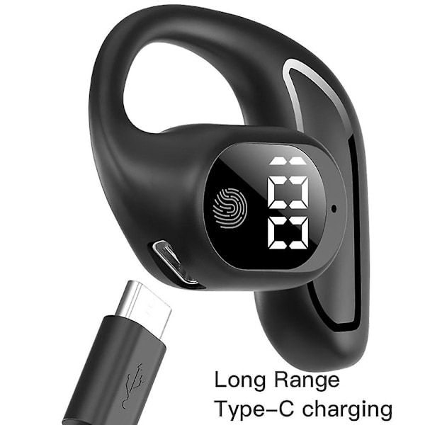 Mini TWS Bluetooth 5.3 Hörlurar Enkelsidiga Öronkrokar Affärshörlurar Öronproppar Öronklämma Trådlöst HiFi Stereo Brusreducerande Headset för Huawei...