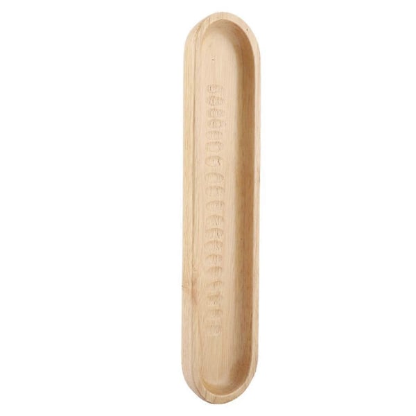 Elegant Skibsform Sushi Bakke Snacks Desserter Træ Serveringsfad til Hjem Restaurant 27*6*2cm