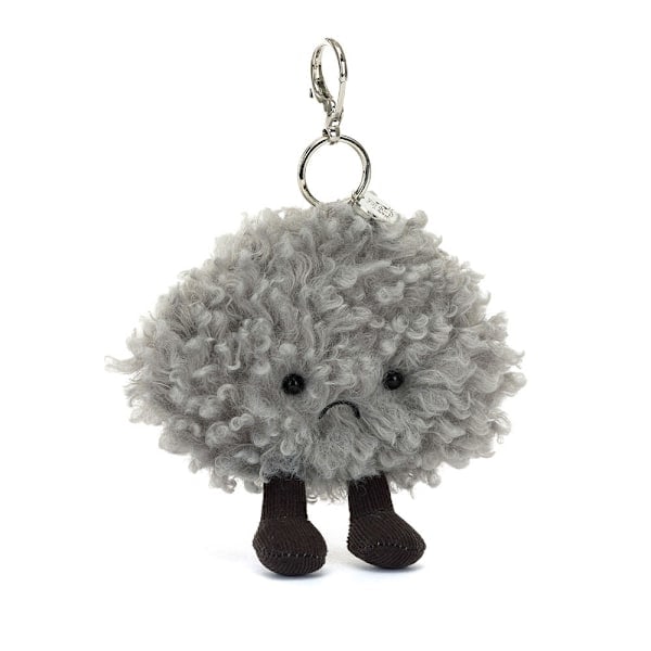 Jellycat Amuseables Storm Cloud Taskevedhæng, 11 cm Blød Krammevenlig Klassisk Gave til Børn