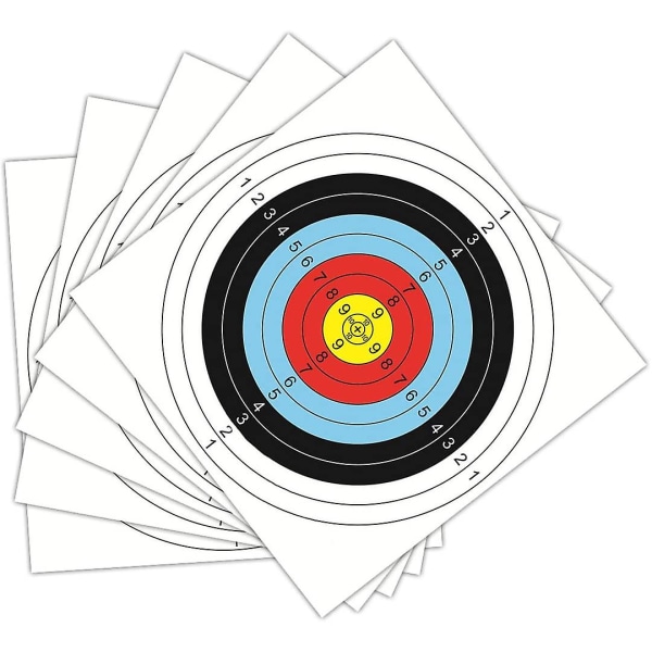 Bueskyting Target Face, 30stk Bueskyting Shooting Paper Target