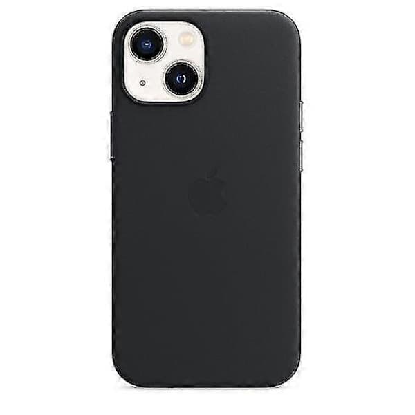 Läderfodral för iPhone 13 Mini med MagSafe Midnattsvart