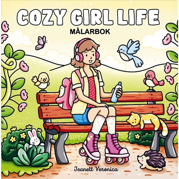 Cozy Girl Life Malebog Multicolor multifarve