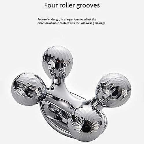 4d Ansiktslyftande Roller Massager Ansiktsmassage Skönhetsverktyg Silver