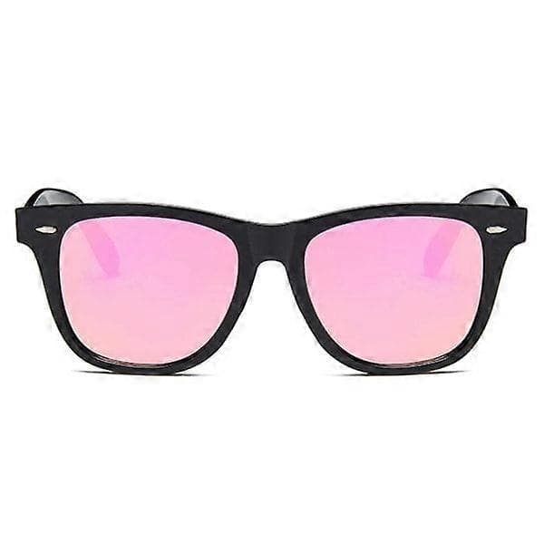 Sorte Wayfarer Solbriller Pink Spejlglas Sort