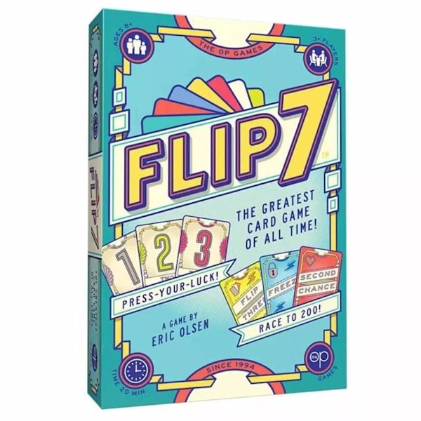 Flip 7 Lautapeli Korttipeli Viihdyttävä Strateginen Pöytäpeli Partypeli