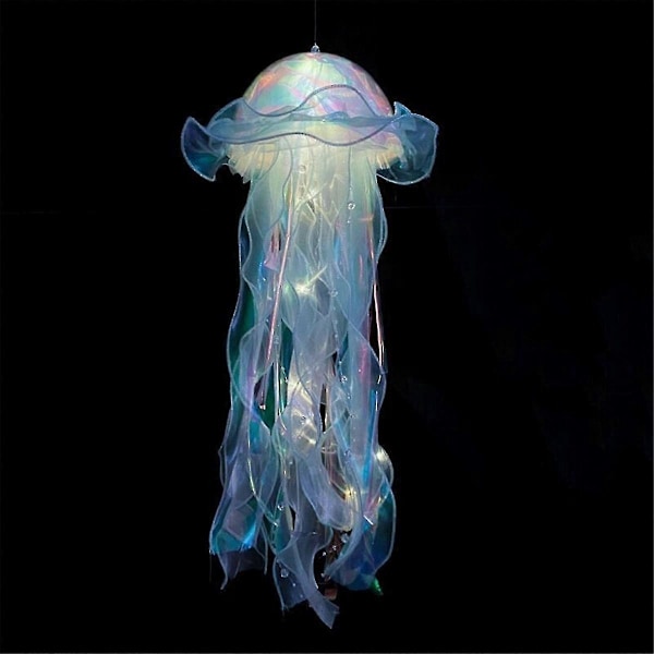 5 stk. Jellyfish Natlampe Bærbar Blomsterlampe Hængende Jellyfish Lys til Soveværelse Værelse Atmosfære