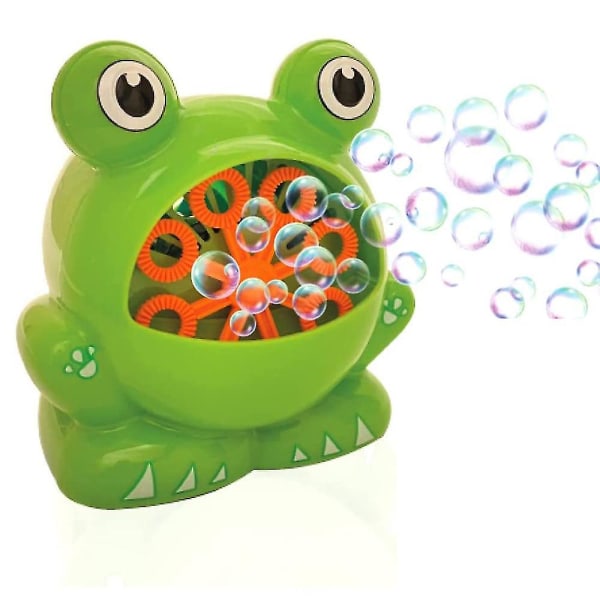 Bobleblåsende leker boblepistol søt frosk automatisk boblemaskinleketøy