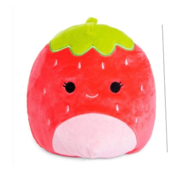 20 cm Squishmallow Pehmolelu ROSA KOIRA VAALEANPUNAINEN KOIRA mansikka