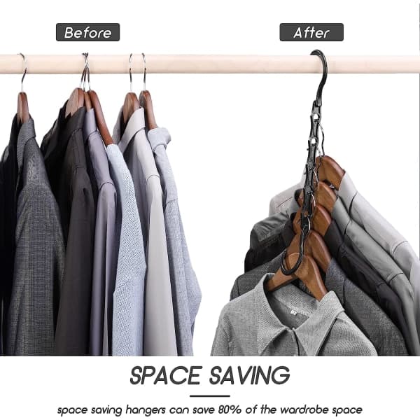 10-pack Magic Hangers Garderobshängare Organizer Kläder