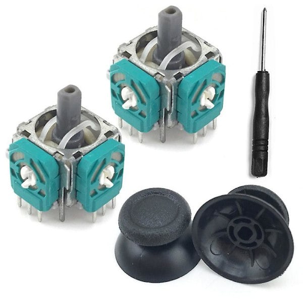 2 stk. Analoge Tommel-Joystick Reparasjonsdeler Dualshock Erstatning for PS4-Kontrollere