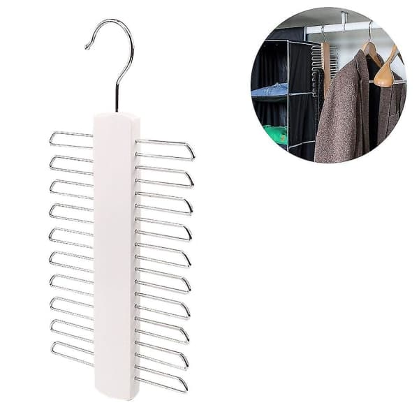 Slipsförvaring i trä, slips- och bälteshållare i premiumträ