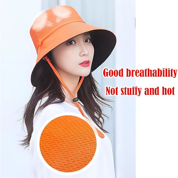 Dobbeltsidet bucket hat, britisk dame solhat