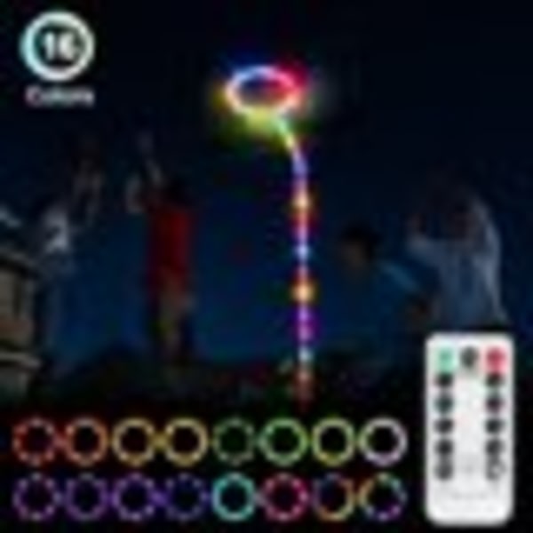 LED Light Basketball Hoop, Stuffygreenus Remote-Controlled, Waterproof and Super Bright Rim for Kids to Play and Train at Night Outdoors