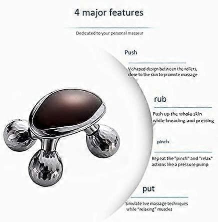4d Ansiktslyftande Roller Massager Ansiktsmassage Skönhetsverktyg Silver