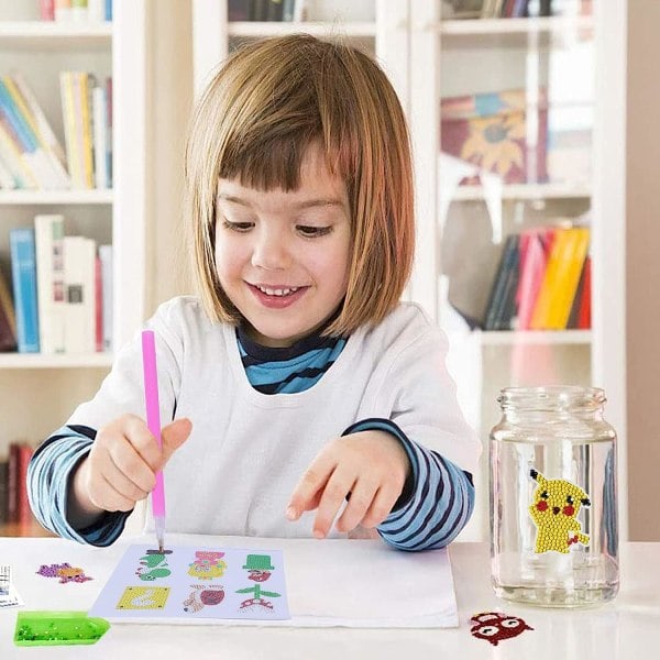 12 kpl Mario timanttimaalaustarroja lapsille, DIY-setti, maalaussarja
