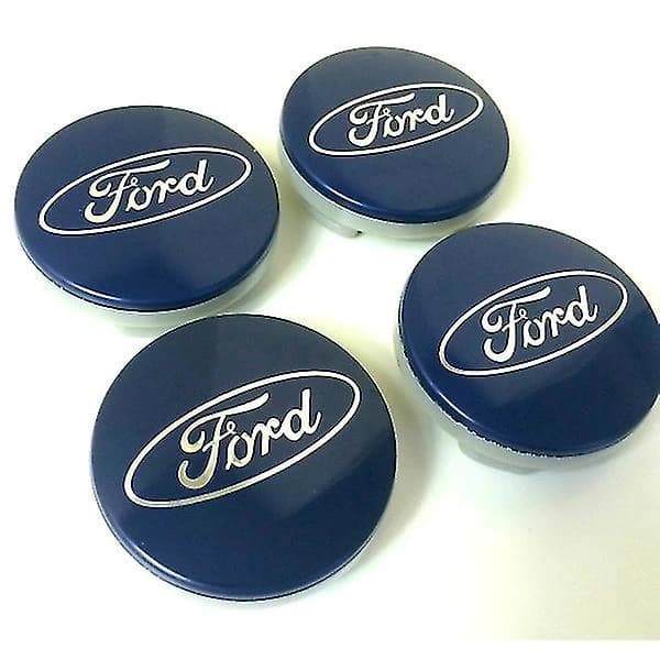 F03 - 54mm 4-pack Navkapslar Ford Silver One Size