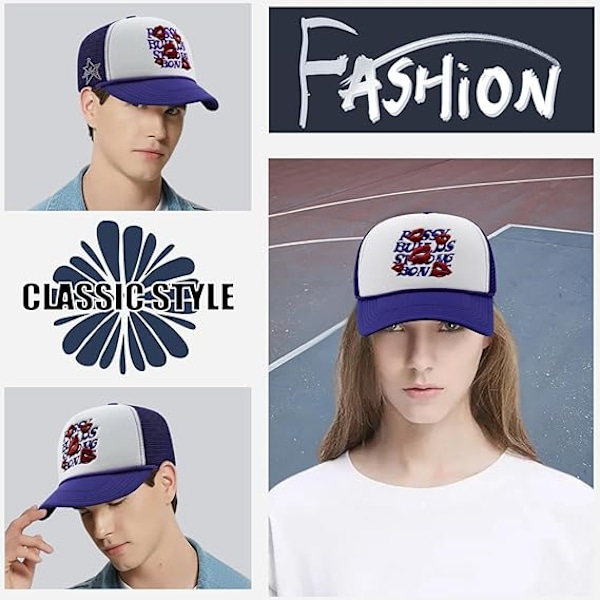 Baseball kasketter, særprægede broderede hatte, unisex hip hop trucker hatte