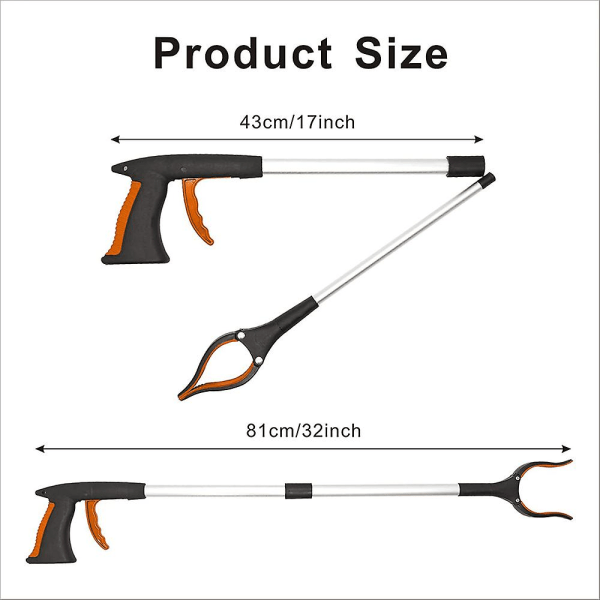 Extra Long Reacher Grabber - Foldbar Griber og Reacher Tool