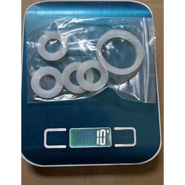 3 stk. Tilkoblingsforseglinger Pakninger Skiver for Coleman for Lay-Z-spa, A og B/C Tilkoblingsforseglinger Pakninger (hvit)