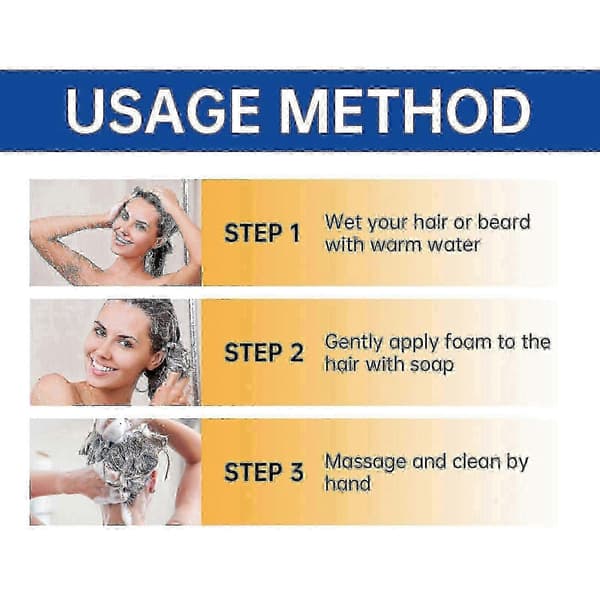 3X Solid Anti Dandruff Shampoo - Solid Shampoo Menn & Kvinner - 3-i-1 Dusjsåpe Menn for Hår, Ansikt, Kropp - Vegansk