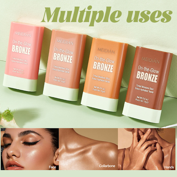 Blush solid blush highlight bærbar contour blush stick brighten base MD921-3
