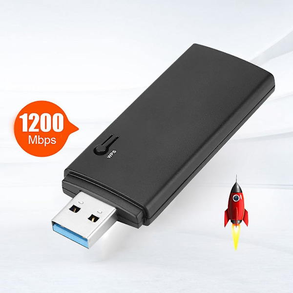 COMFAST 1200Mbps AC Dual Band Trådlös LAN Adapter USB3.0 Wifi Nätverkskort
