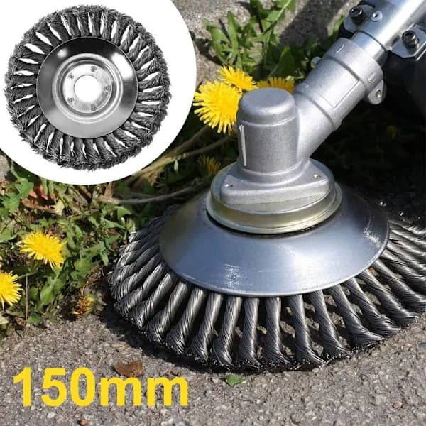 Konisk knutet trådklipperhode for gressklippere, ugressbrett for ryddesag - 150mm