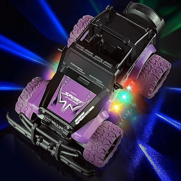Radiostyrd Bil, Radiostyrd Lastbil Rc Bilar För Pojkar Flickor 3 4 5 6 År Presenter, 1:20 Skala Offroad Lastbilar - Bästa Rc Leksaker (#lila)