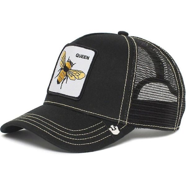 Utförsäljning Djur Baseball Cap Solskydd Mesh Broderad Trucker Hat Honey bee