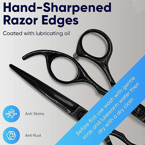 Effilersaks til salonkvalitetsklipninger, præcisionsfrisørsaks i rustfrit stål med ergonomisk design til professionel barber (5,5\"