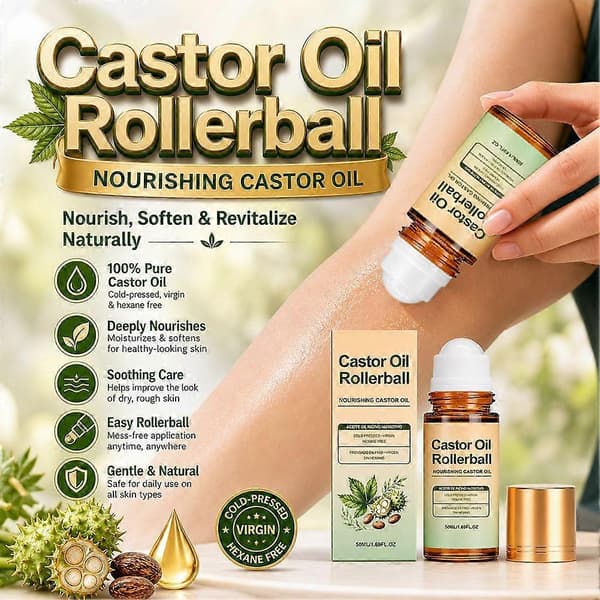 Luomu risiiniöljy roll-on eteerinen öljy