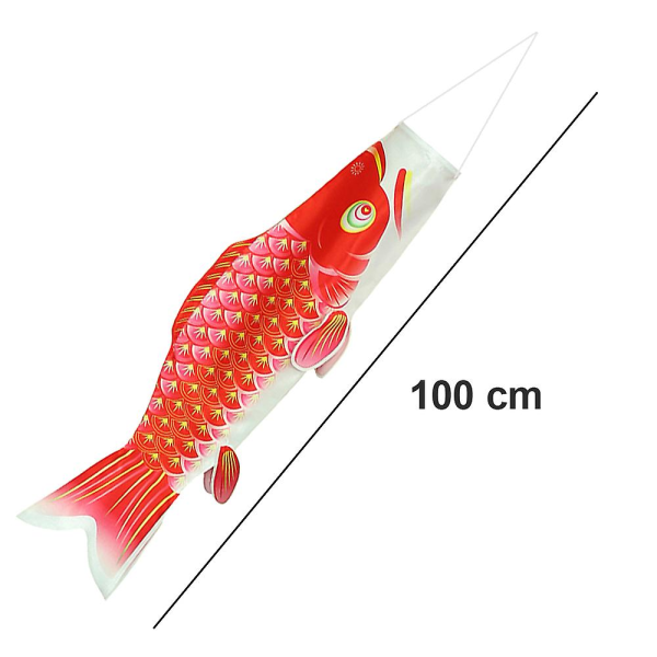 1 Stk Fisk Vindsekk Karpe Vindsekk Fiskeflagg red