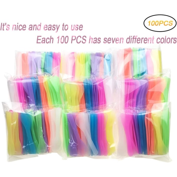 DIY-sekoitusnaamio lusikka 100 kpl Random Color