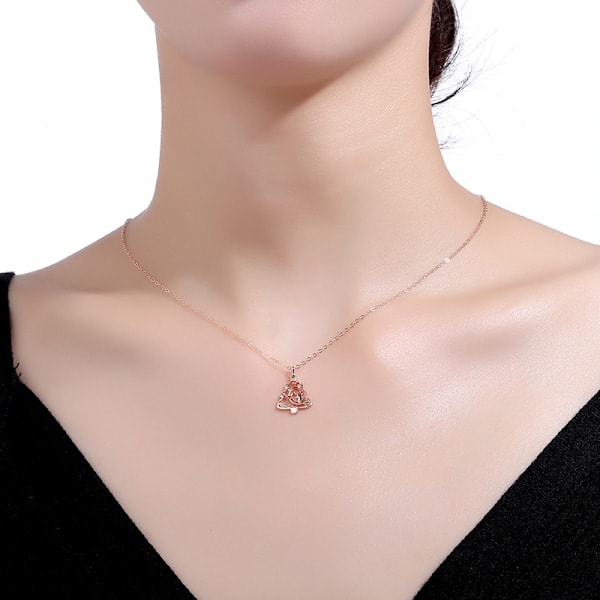 Halsband för damer, jul, lyxig nisch, höst och vinter, nyckelbenskedja