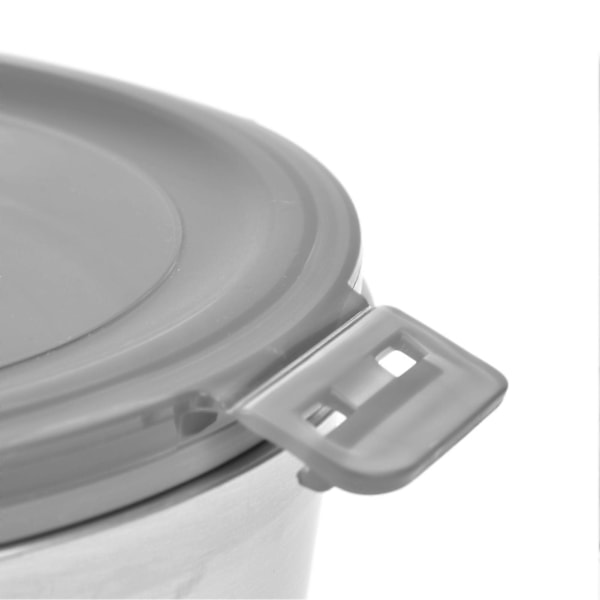 4-pack Rostfria Matbehållare Lunchförvaring Crisper Box med Silikonlock Flera Storlekar