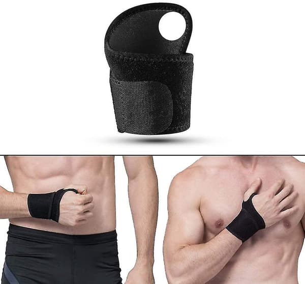 Handledsstöd, (2-pack) Justerbart handledsskydd med kardborredesign