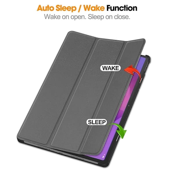 Til Lenovo Idea Tab Pro Etui Anti-Fald Læder Støtte Tablet Beskyttelse - Multicolor Grå