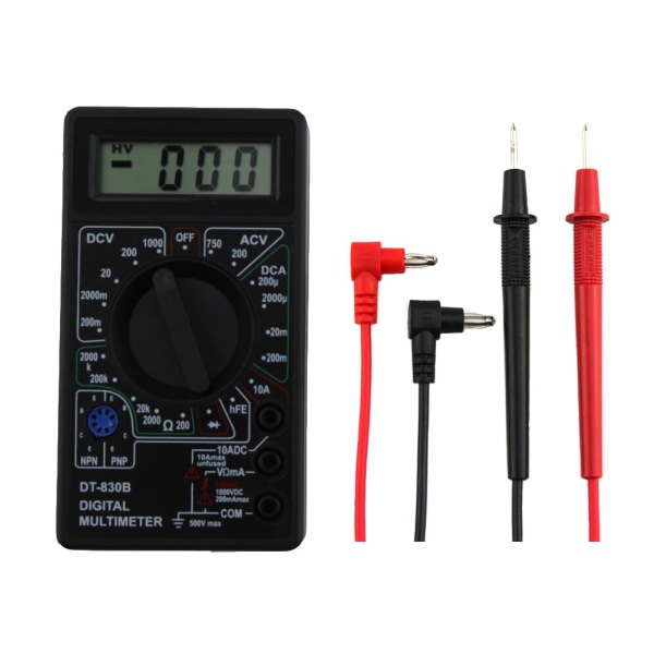 Digitalt multimeter, digitalt automultimeter, professionel elektrisk tester