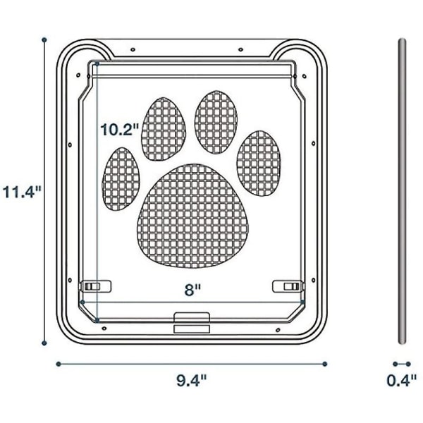 Låsbar magnetisk klapskærm Automatisk låsbar kæledyrsdør