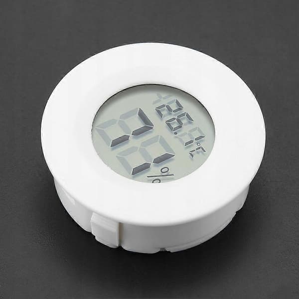 Mini Digitalt LCD Termometer Hygrometer Rund