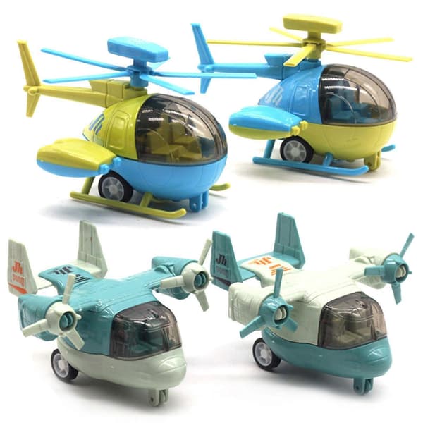 Mini Pull-Back Tegneserie Flymodel - Pædagogisk Legetøj til Børn og Dekorativ Gave
