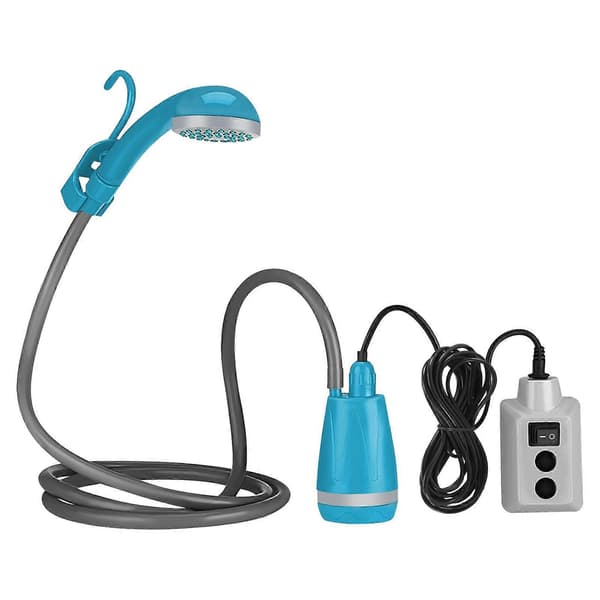 Bärbar Dusch Campingduschpump Uppladdningsbar Bärbar Campingdusch