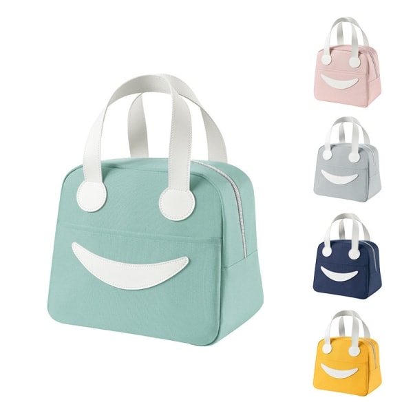 1 Green Portable Lunch Bag Mini Lunch Tote Insulated Pouch