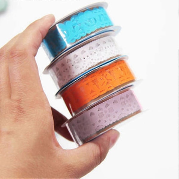 Washi Tejp Set för Scrapbooking Dekoration, Glitter Bling Självhäftande Tejp Rullar för Konst och Hantverk, Perfekt Gåva för Kreativa Projekt, 7 Rullar