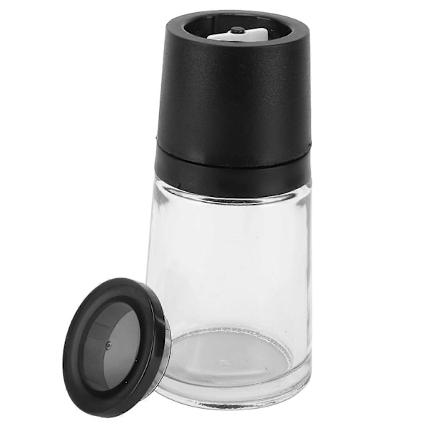 Manuell Salt og Pepperkvern Matlaging Husholdningskvern Flaske for Pepperkorn Havsalt Krydder, Svart