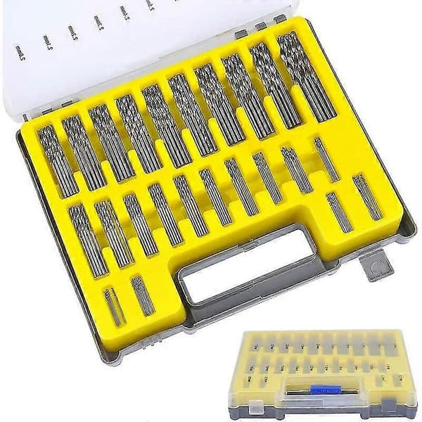 150 stk. spiralbor sæt Hss Titanium Micro Drill Micro Bit Sæt Værktøj 0,4 mm-3,2 mm til træ, metal