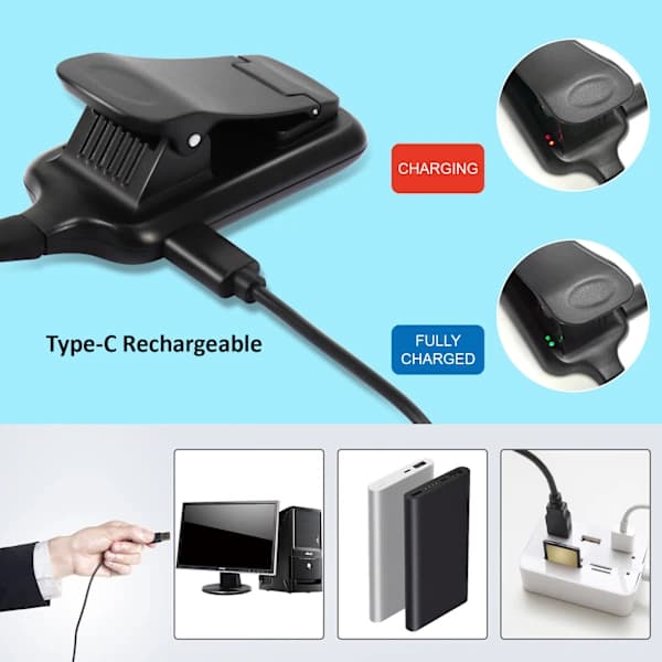 Mighty Bright LED-leselys, svart metall