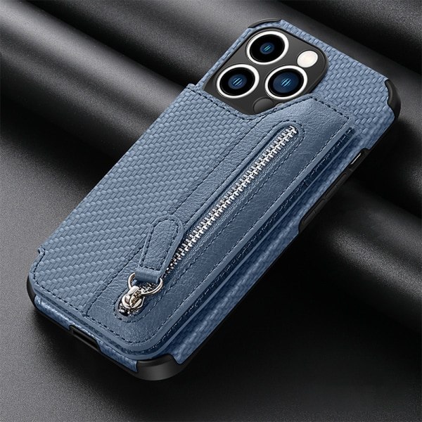 Korthållare Fodral Flip Mobiltelefon Clip PU-kortfack
